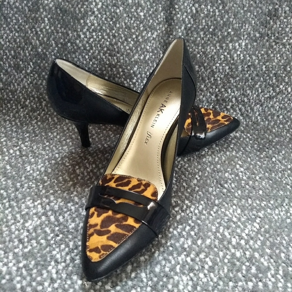 Genuine Cow Fur Leapord Pumps